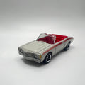 Matchbox 1971 Chevy Chevelle Convertible Light Gray Red Stripes LOOSE 1/64