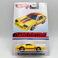 Hot Wheels '85 Chevrolet Camaro IROC-Z Yellow Flying Customs