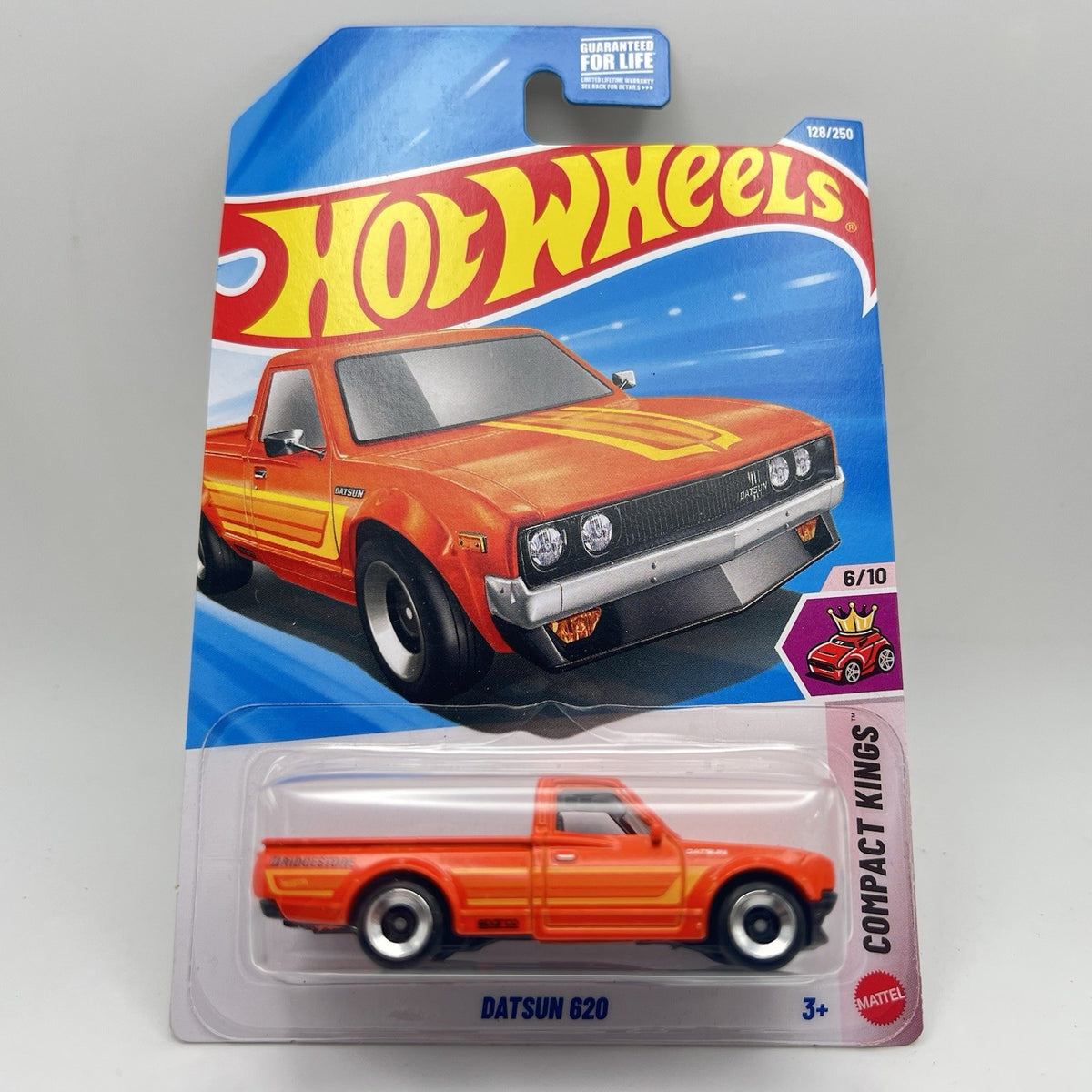 2026 Hot Wheels 128/250- Datsun 620- Orange - Truck- Compact Kings 6/10
