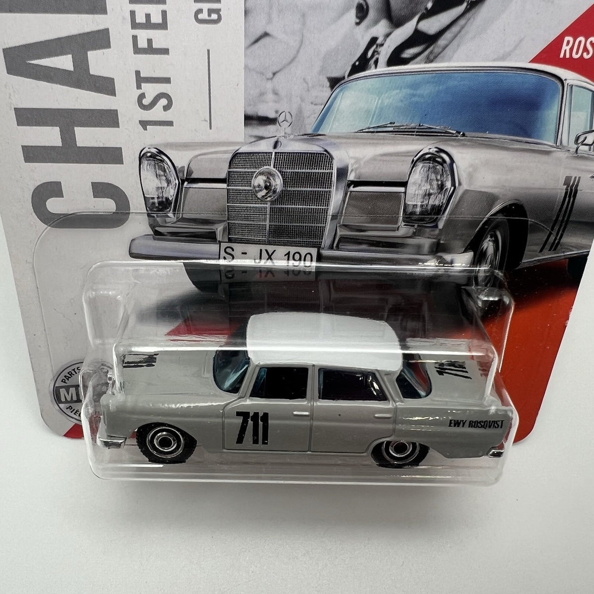 Matchbox Cars '62 Mercades-Benz 200 SE Sedan 1st Female Champion Ewy Rosqvist