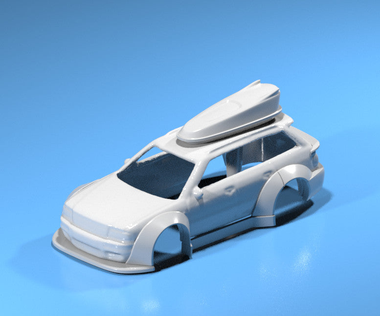 RWB Style Wide Body Kit for Hot Wheels AUDI RS2 Wagon - Resin - 3d Printed