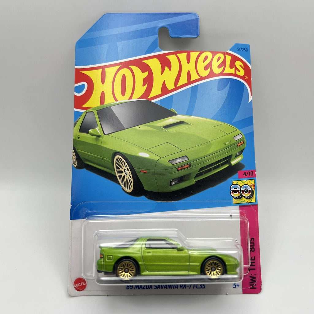 Hot Wheels '89 Mazda Savanna RX-7 FC35  (Green) HW The '80s 4/10 #51 2023