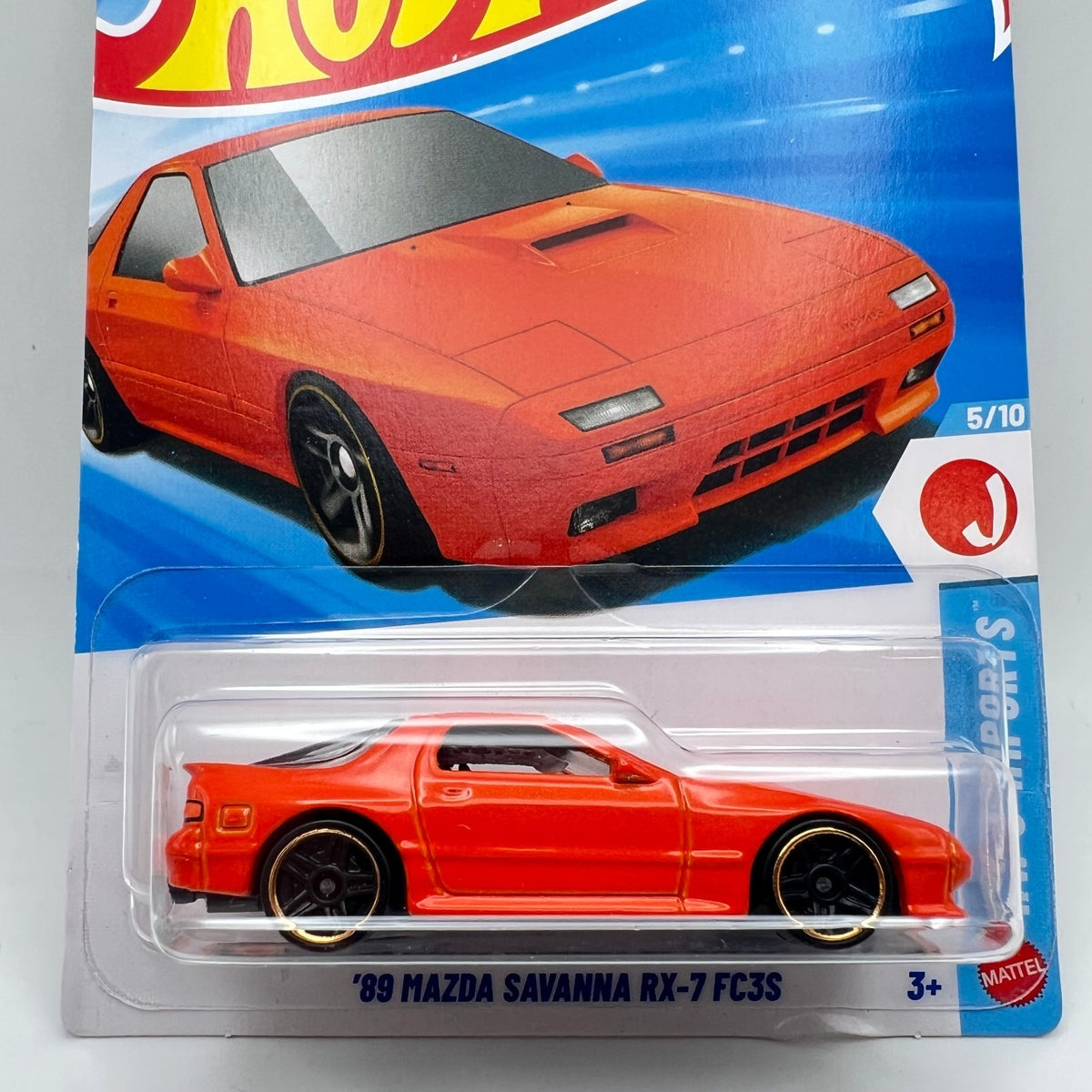 New Hot Wheels Case F 2026 HW J-Imports 5/10 89 Mazda Savanna RX-7 FC3S Orange