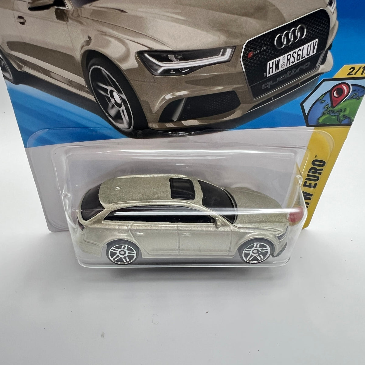 Hot Wheels '17 Audi RS 6 Avant HW Euro 2/10 Diecast Car 1:64 GOLD  66/250