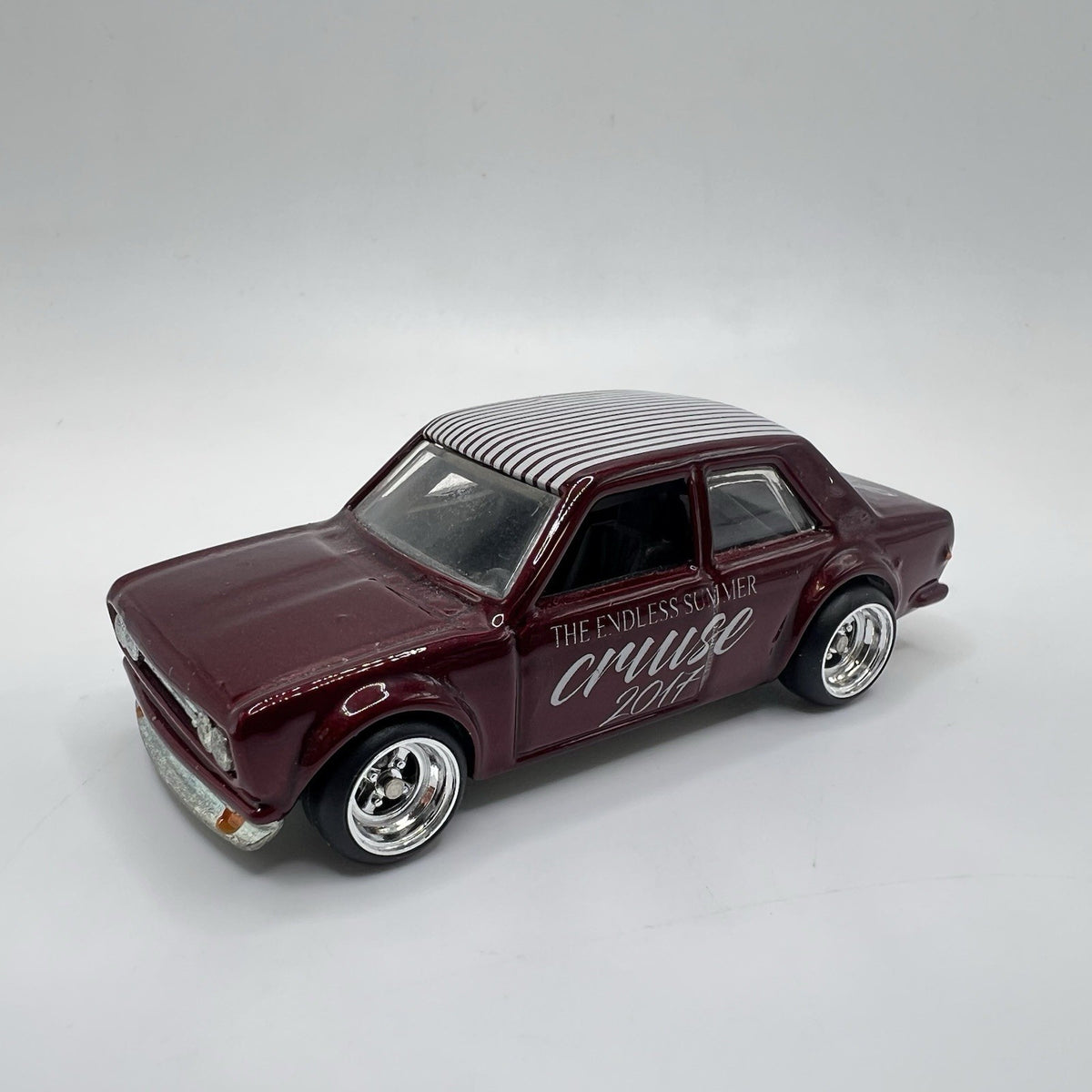 Hot Wheels '71 DATSUN 510 ALL CUSTOM! Full Paint And Real Riders