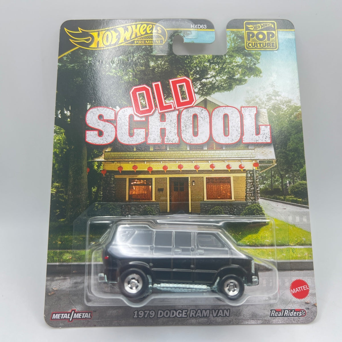 Hot Wheels Premium 1979 Dodge Ram Van Old School Pop Culture Black