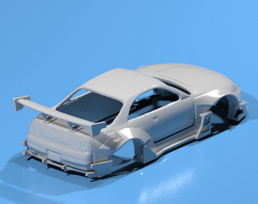 RB Style Wide Body Kit for Hot Wheels Nissan Skyline R33 - Resin - 3d Printed