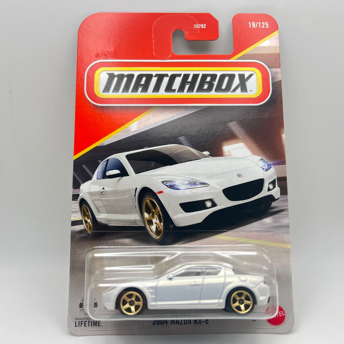 Matchbox 2004 Mazda RX-8 White 19/125 The Vault