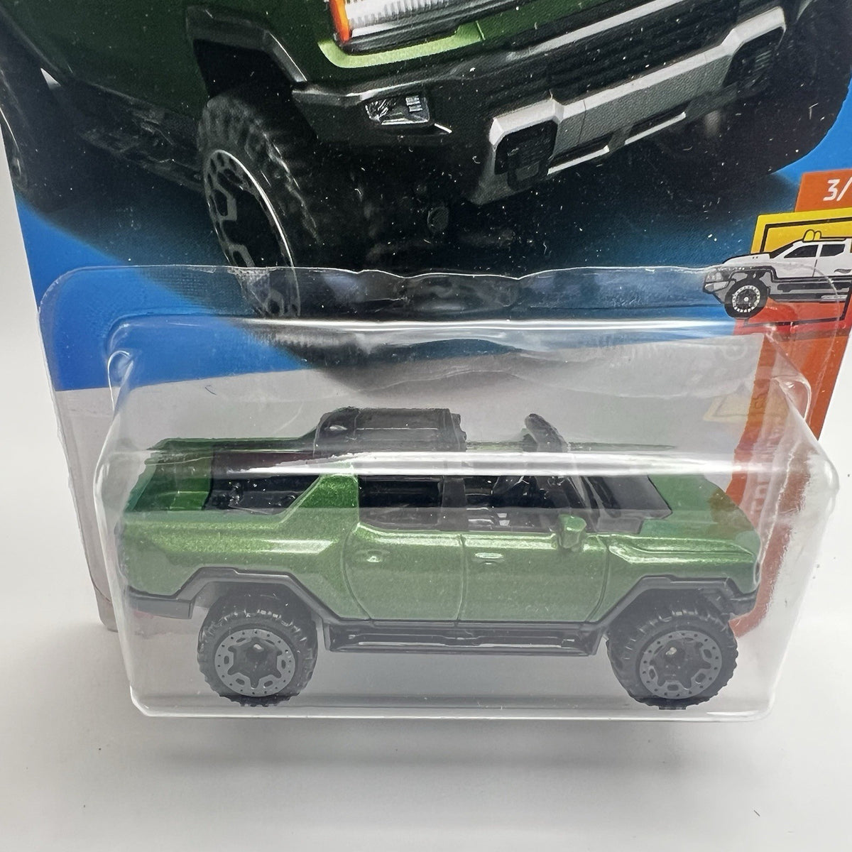 Hot Wheels GMC Hummer EV New HW Hot Trucks Series#3/10 Green Diecast 1:64 Scale
