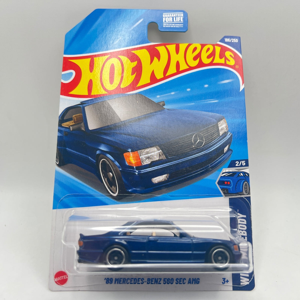 Hot Wheels '89 Mercedes-Benz 560 SEC AMG Lot of 3 Blue 186 Red 82 Black 150/250