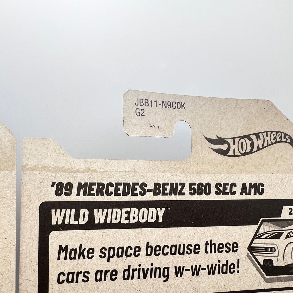 Hot Wheels 89 Mercedes-Benz 560 SEC AMG Wild Widebody Lot of 2 Variations