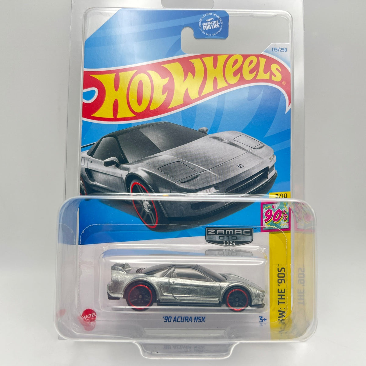 Hot Wheels '90 Acura NSX ZAMAC 175/250 HW The '90s 2/10 The Vault
