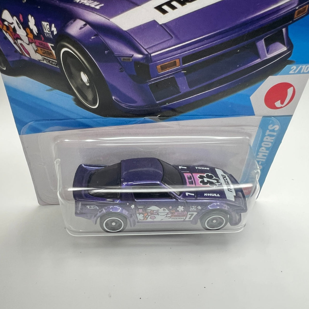 Hot Wheels Mazda RX-7 61/250 J-Imports 2/10 Purple 1:64 Diecast