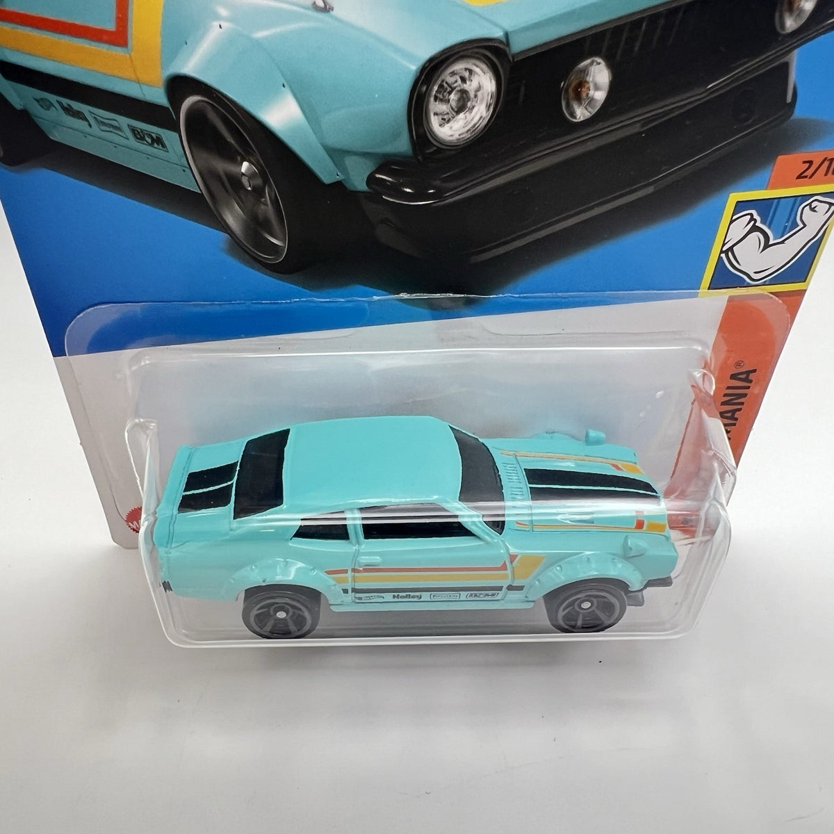 Custom Ford Maverick Muscle Mania 2/10 Turquoise Hot Wheels 2023  #99 NIP NEW
