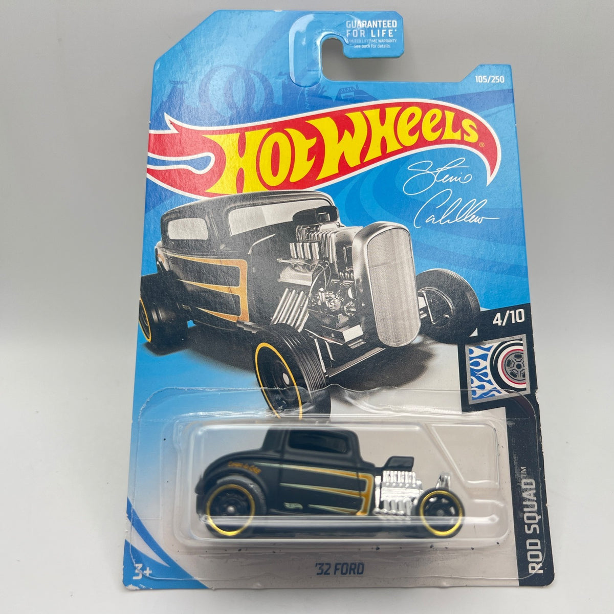 Hot Wheels '32 Ford Matte Black 105/250 Rod Squad 4/10