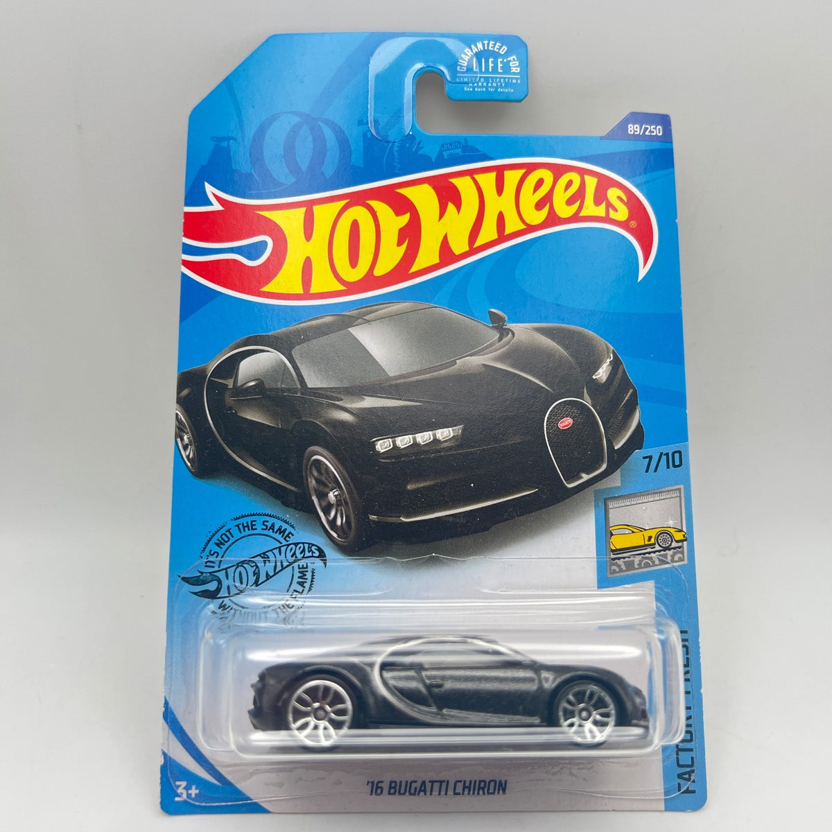 '16 Bugatti Chiron - Black | HW Factory Fresh 7/10 | Hot Wheels 89/250