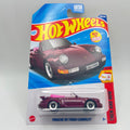 Hot Wheels Porsche 911 Turbo Cabriolet 239/250 Then and Now Maroon 1:64