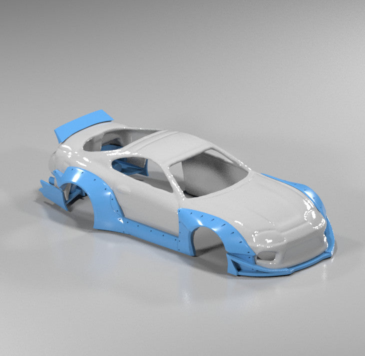 Rocket Bunny V1 Wide Body Kit for Hot Wheels Toyota Supra - Resin - 3d Printed