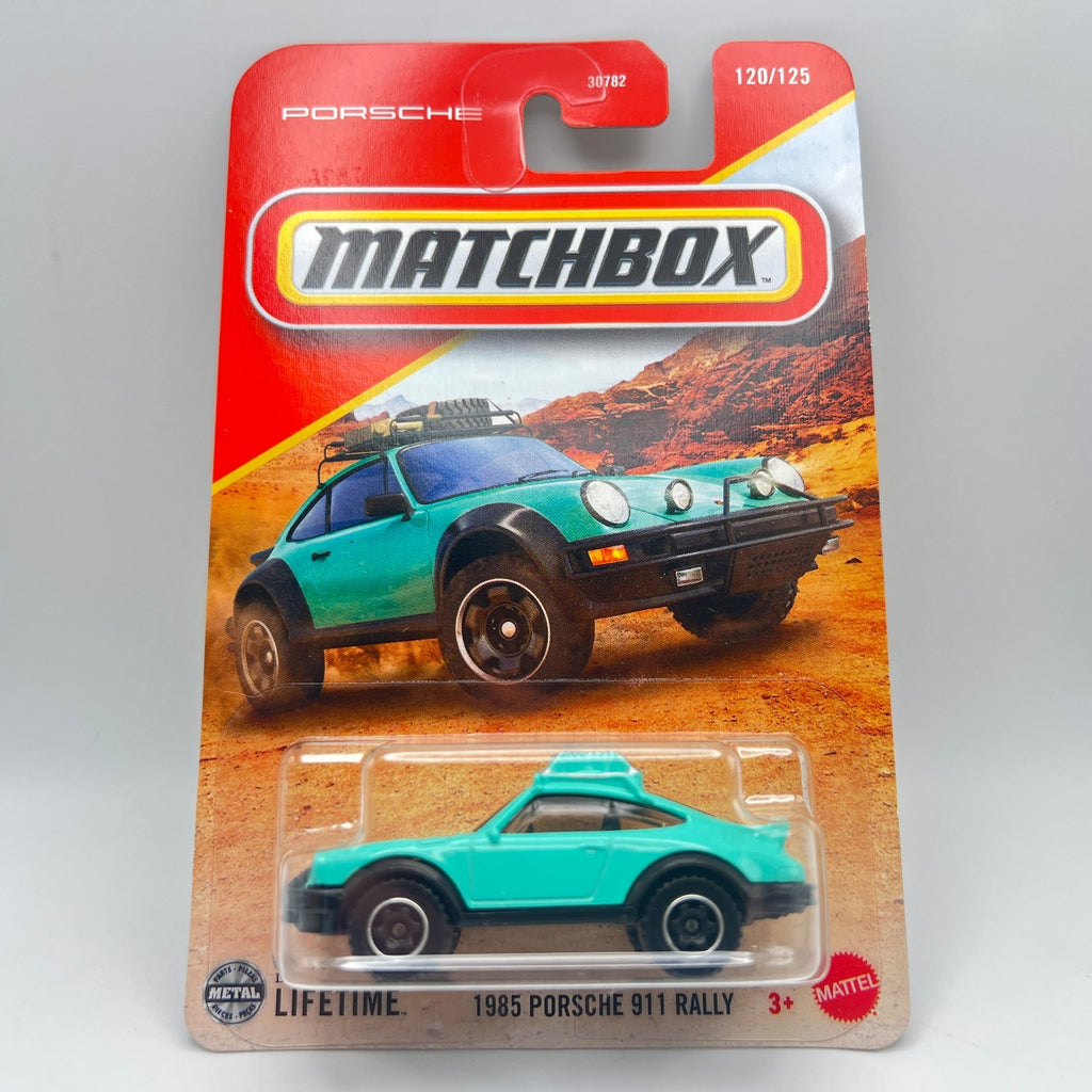 Matchbox 1985 Porsche 911 Rally Teal 120/125 The Vault