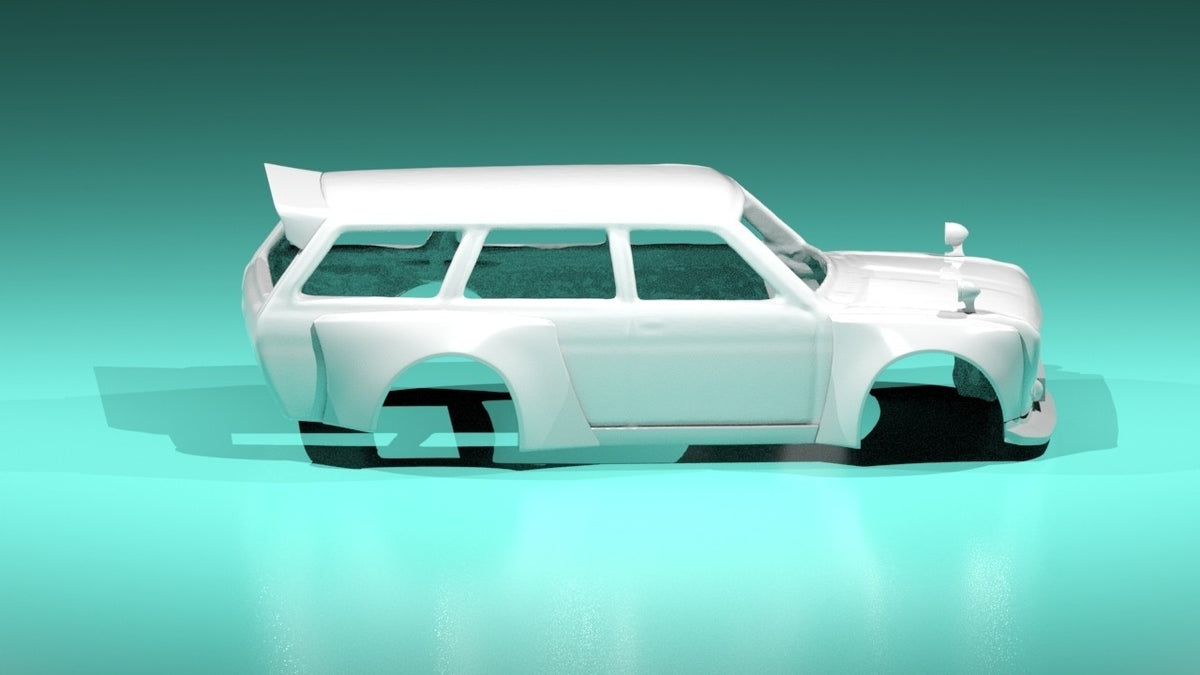 Pandem Style Wide Body Kit for Hot Wheels Datsun 510 Wagon - Resin - 3d Printed