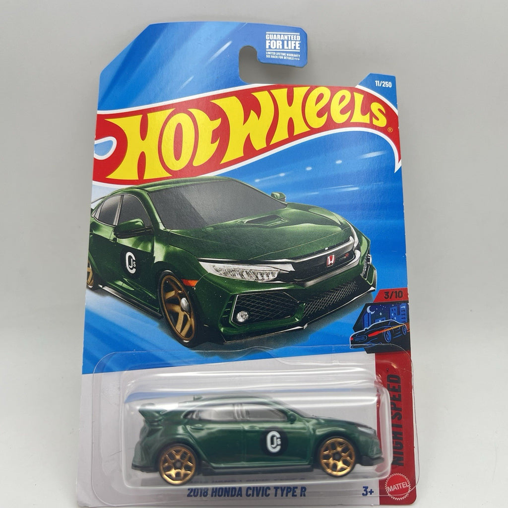 New Hot Wheels Case F 2026 Nightspeed 3/10 2018 Honda Civic Type R Green