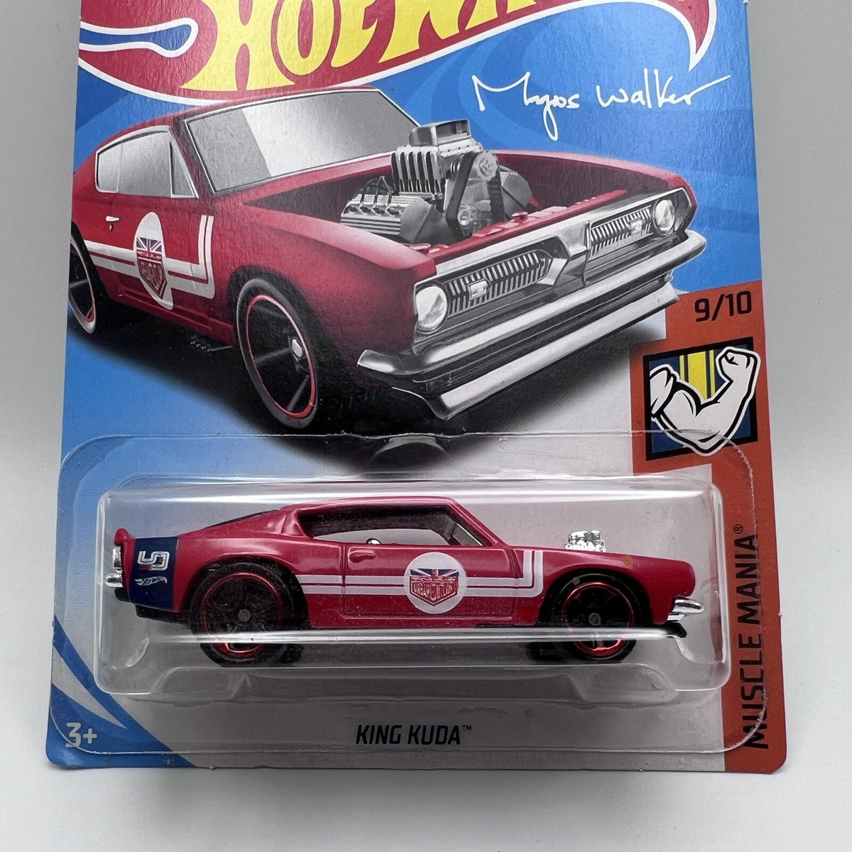 Hot Wheels King Kuda 140/250 Muscle Mania 9/10 Red Magnus Walker NIP New Urban