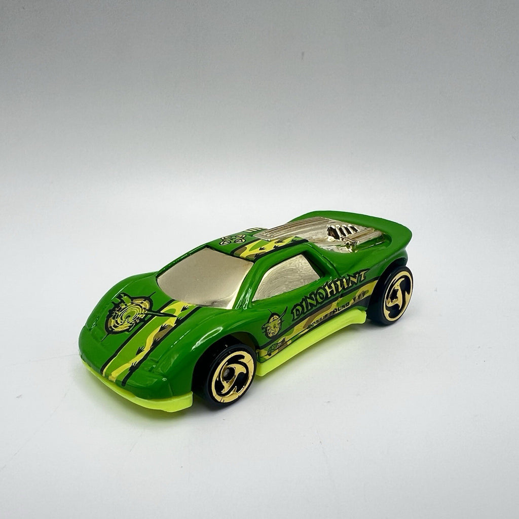 Hot Wheels Speed Blaster Dino Hunt -  1990 | Game Over Series | Green | DieCast