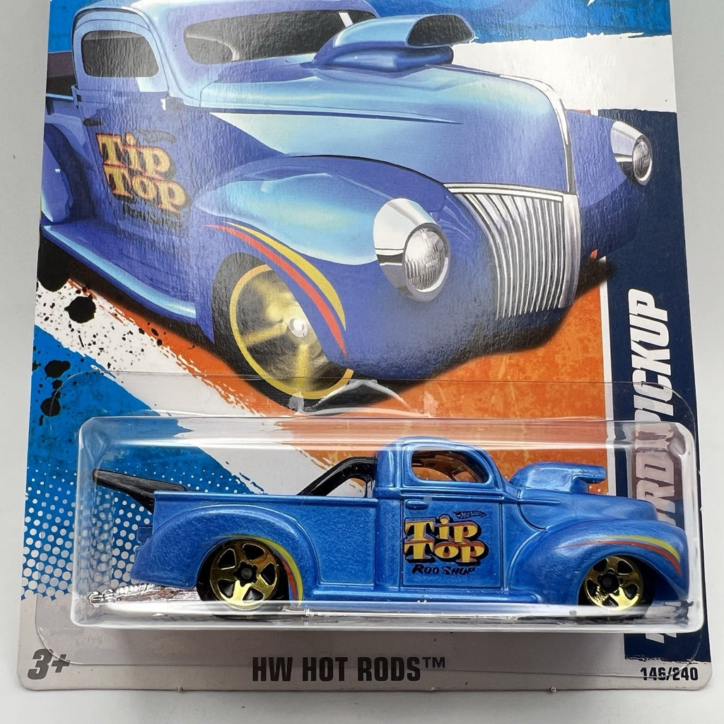 Hot Wheels HW Hot Rods 8/10 Blue '40 Ford Pickup Truck Tip Top 146/240 NEW