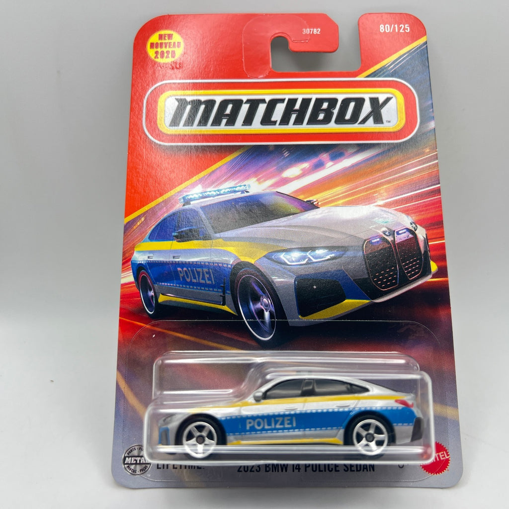 Matchbox 2023 BMW i4 Police Sedan 80/125 Polizei New 2025