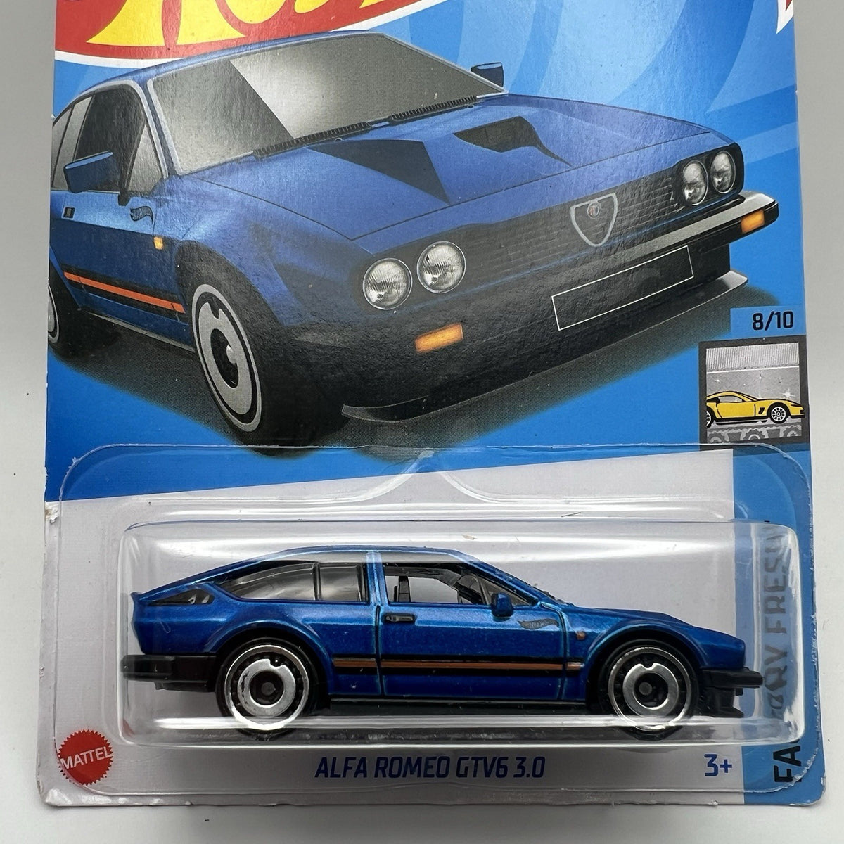 2024 Hot Wheels ALFA ROMEO GTV6 3.0 Blue 98/250 Factory Fresh 8/10