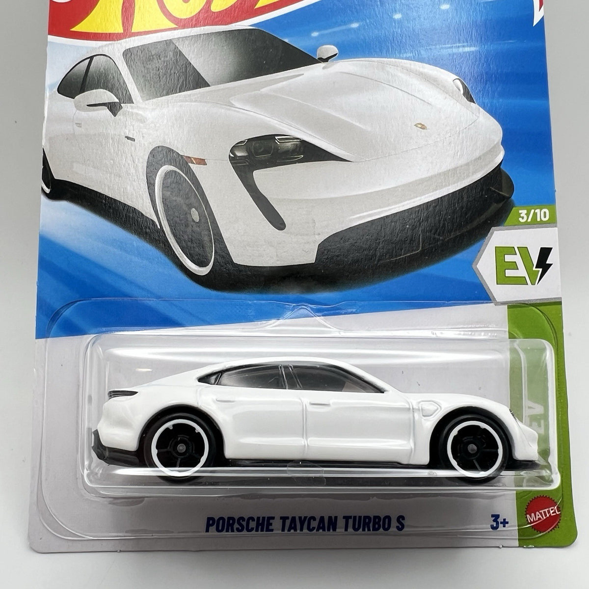 Hot Wheels 2026 Case B Mainline Porsche Taycan Turbo S White