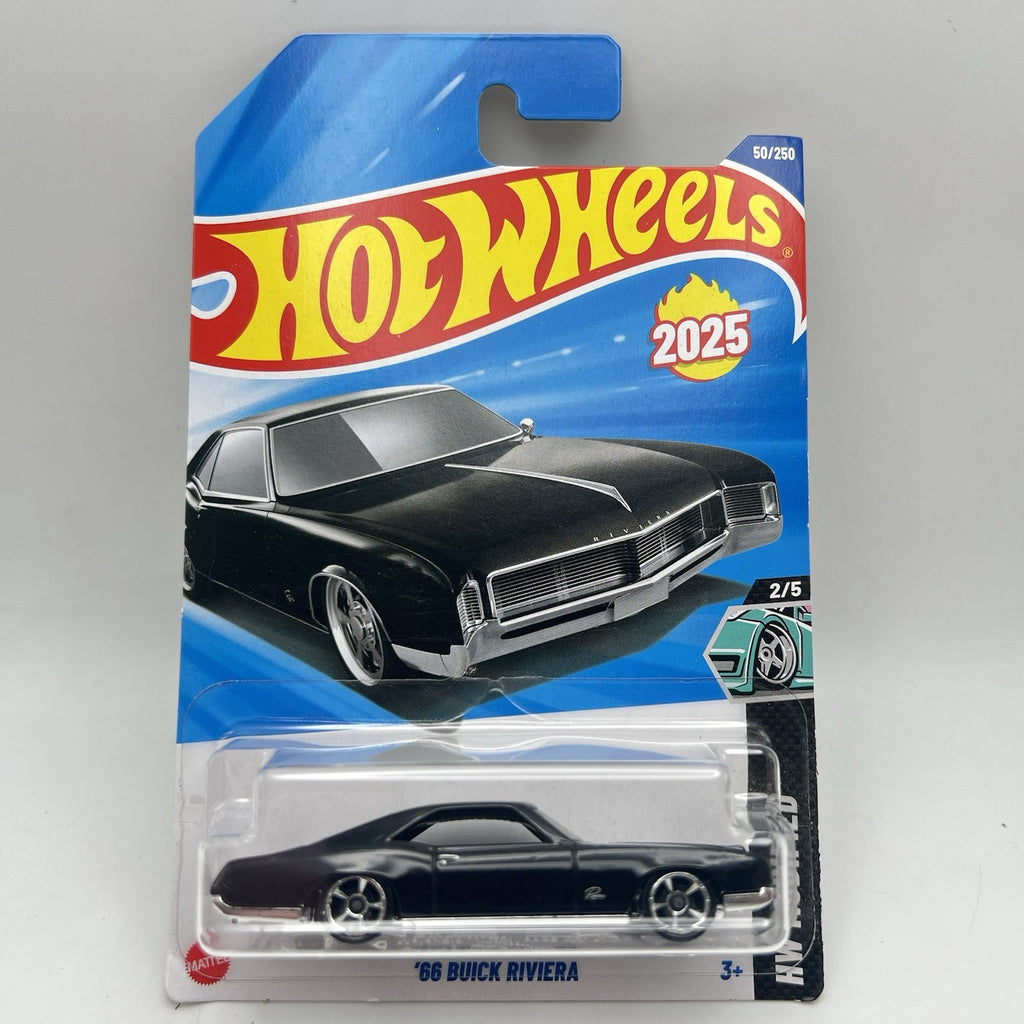 2025 HOT WHEELS ‘66 BUICK RIVIERA HW MODIFIED 2/5 REGAL BLACK NEW FOR 2025