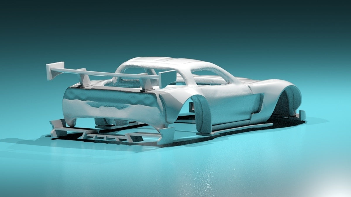 Custom Wide Body Kit For Hot Wheels Corvette C6 - Resin - 3d Printed