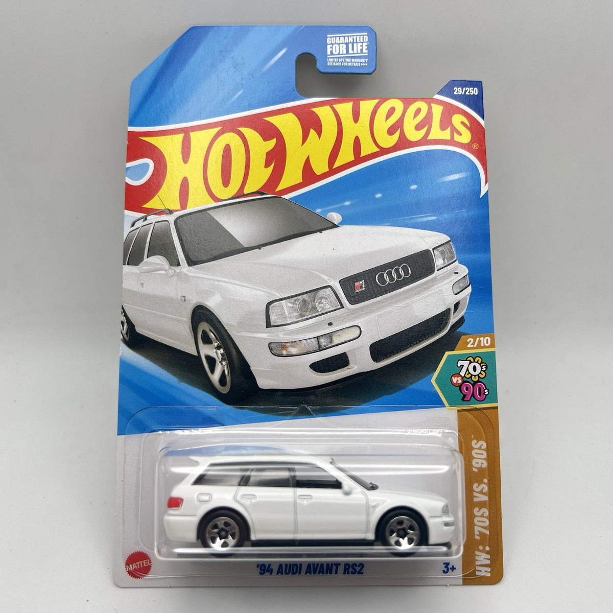 Hot Wheels ‘94 AUDI AVANT RS2 - White HW: 70s vs. 90s 2/10