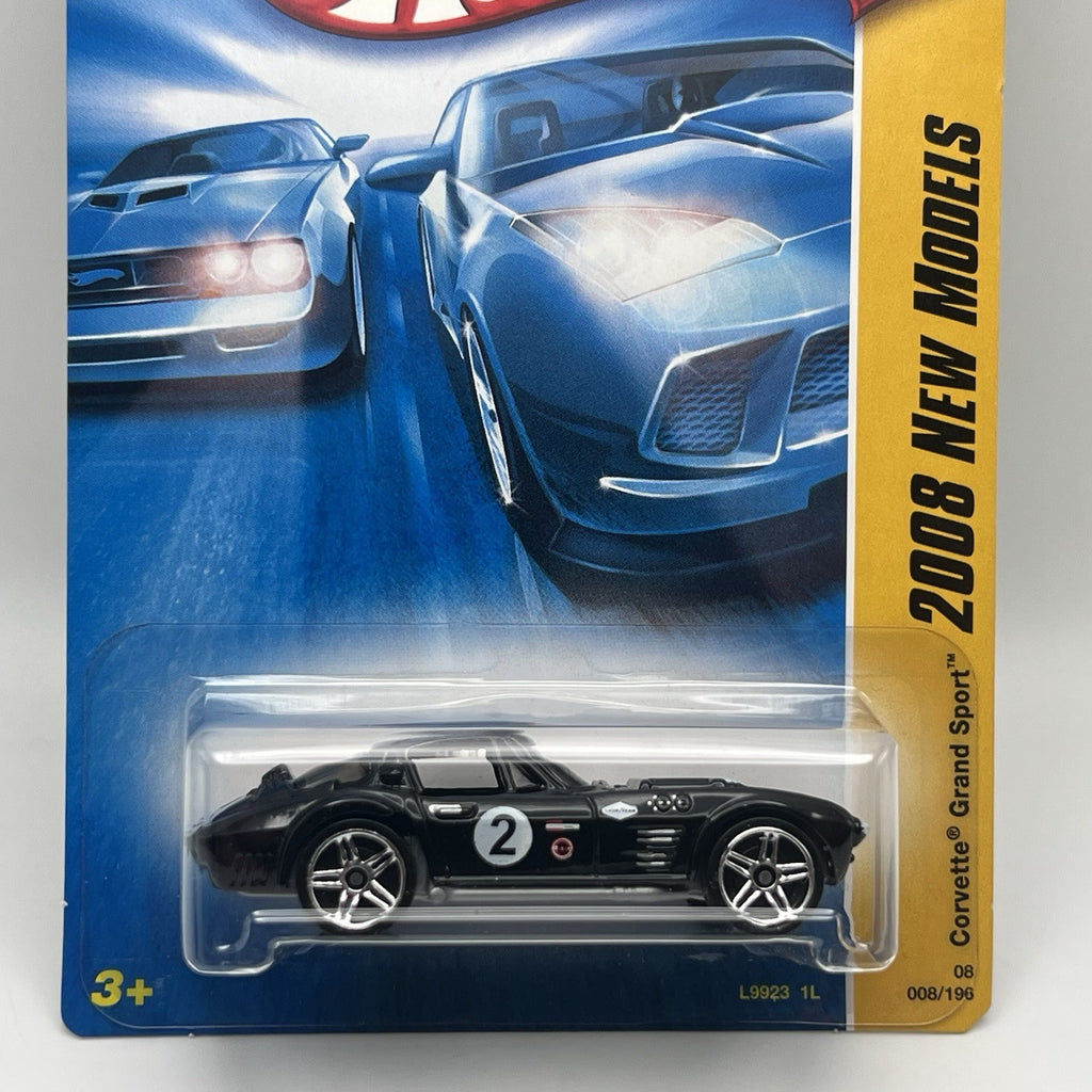 2007 Hot Wheels 2008 New Models Corvette Grand Sport Black 008/196