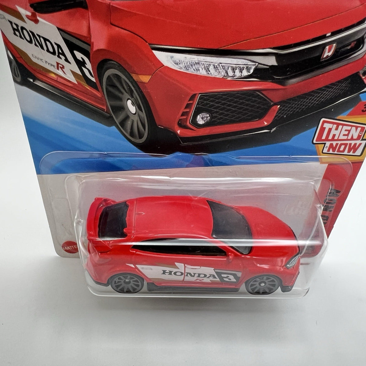 2025 Hot Wheels Red 2018 Honda Civic Type R 123/250 Then And Now 3/10