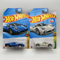 COMBO  Hot Wheels 2025 Pagani Utopia (WHITE - Exotics) (Blue - Peak Pursuit)