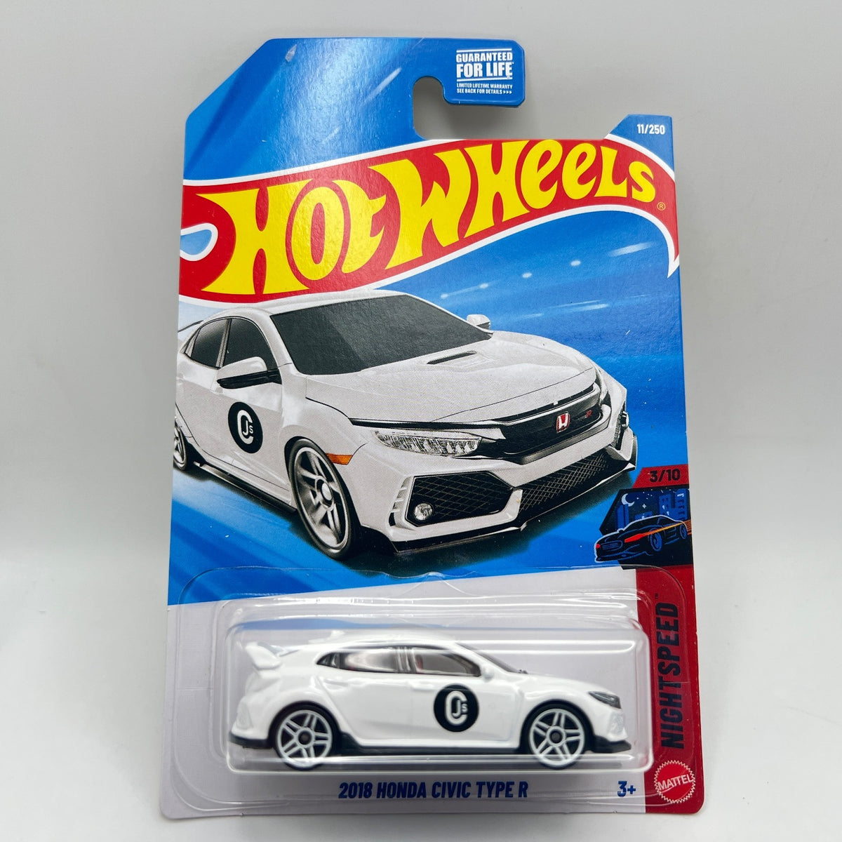 Hot Wheels 2018 Civic Type R Lot of 3 White 11/250 + Police + Blue