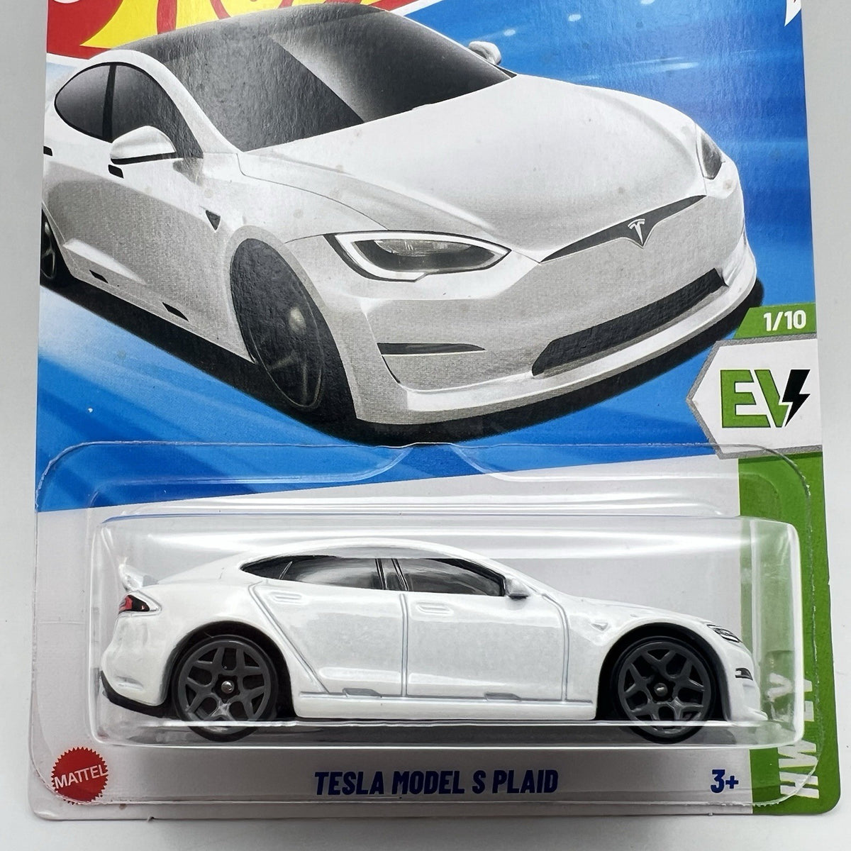 Hot Wheels HW EV Tesla Model S Plaid White 1/10 New 2025 9/250