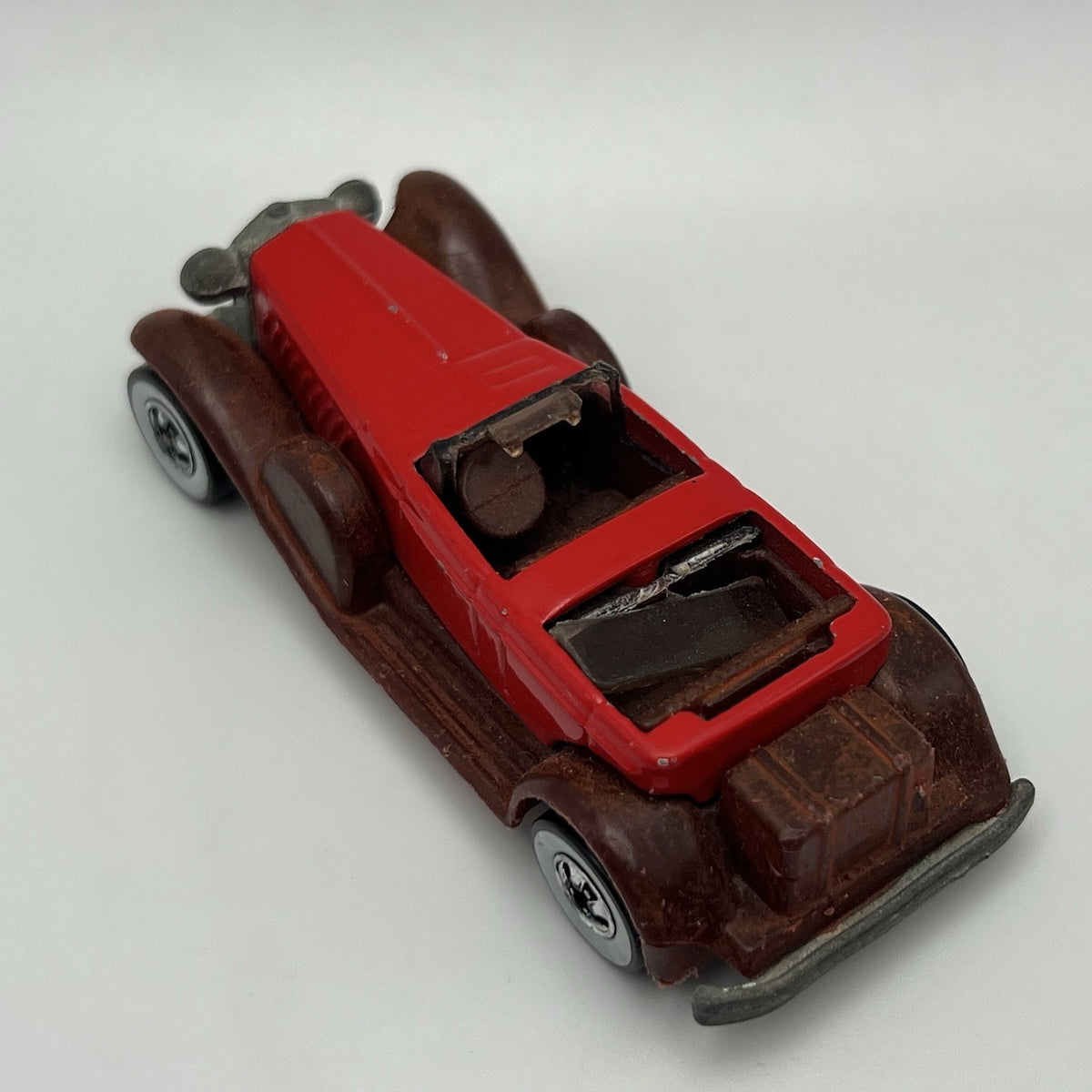 Vintage 1976 Hot Wheels ‘31 Doozie, Red/Burgundy White Walls No Top