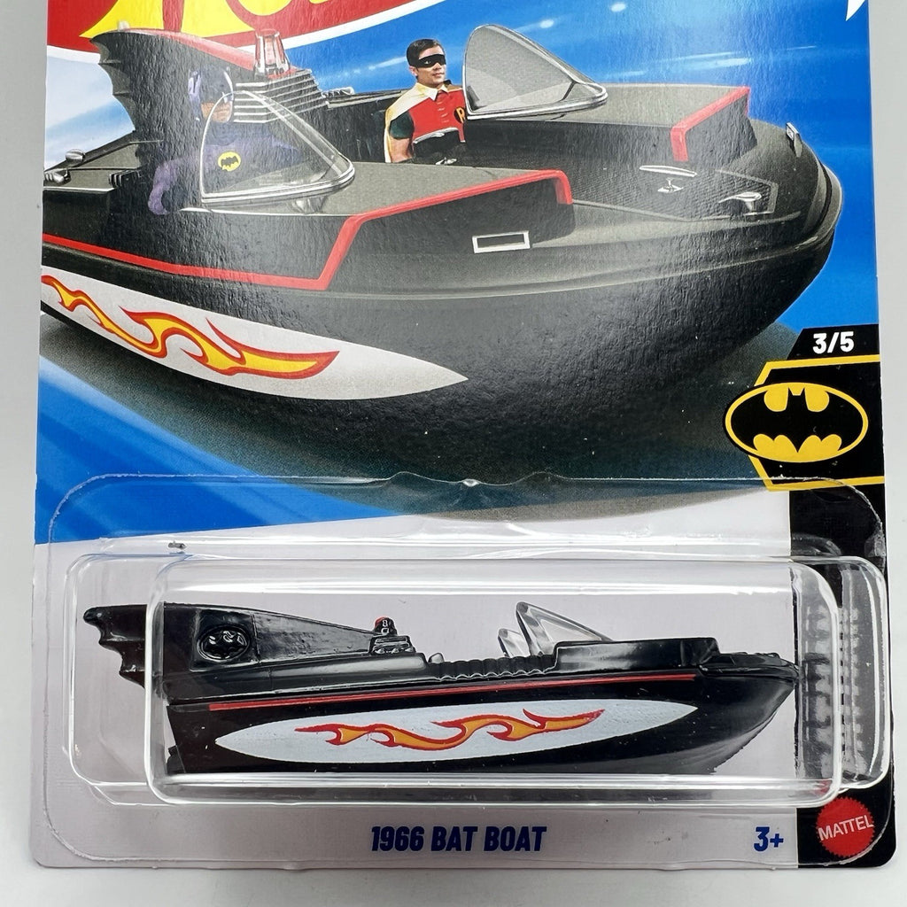 Hot Wheels 2026, 1966 Bat Boat, BATMAN Series 3/5 Black, NIP