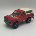VINTAGE HOT WHEELS BLACKWALL FORD BRONCO #21 - RED & WHITE