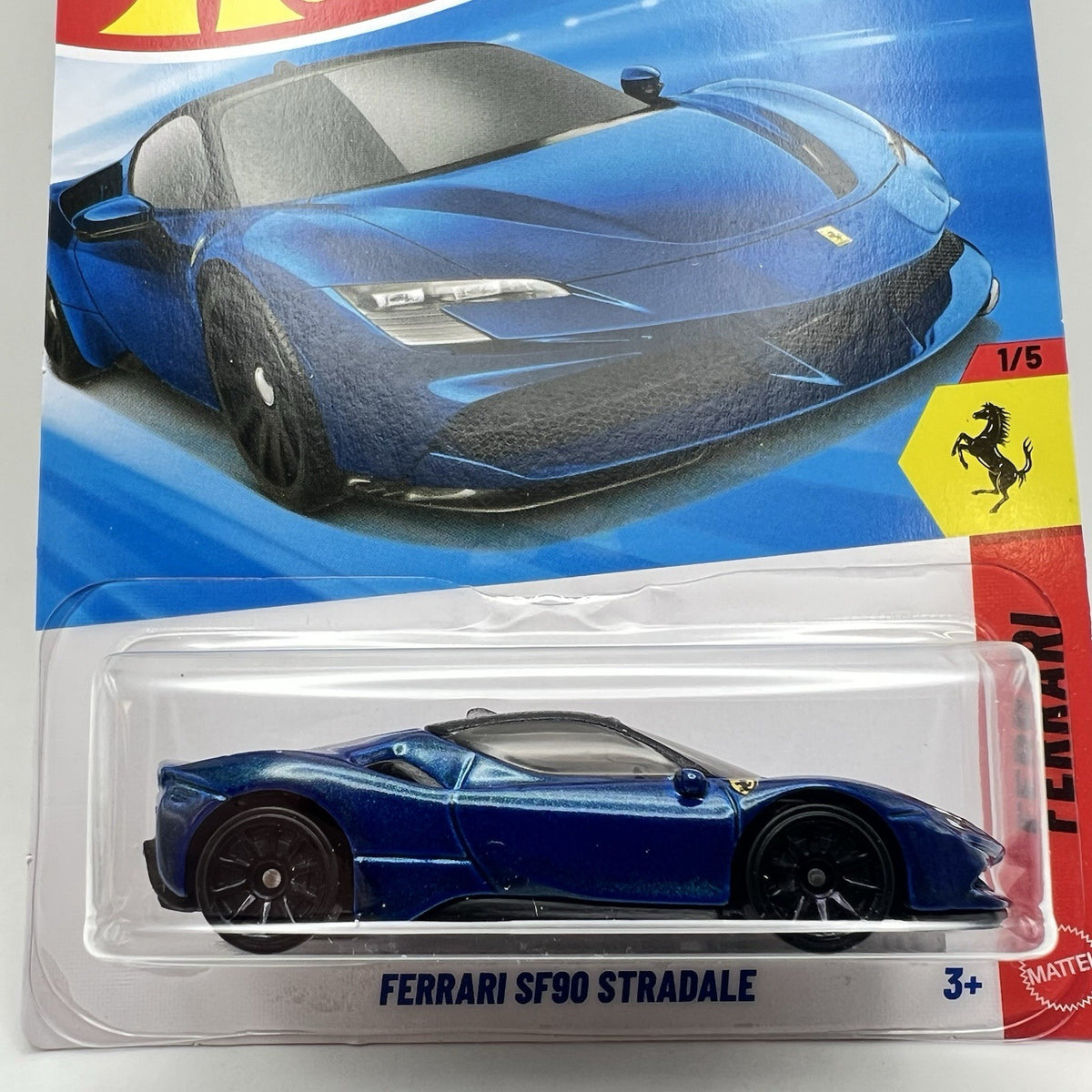 Hot Wheels 2026 Mainline Ferrari Series Ferrari SF90 Stradale Blue #41