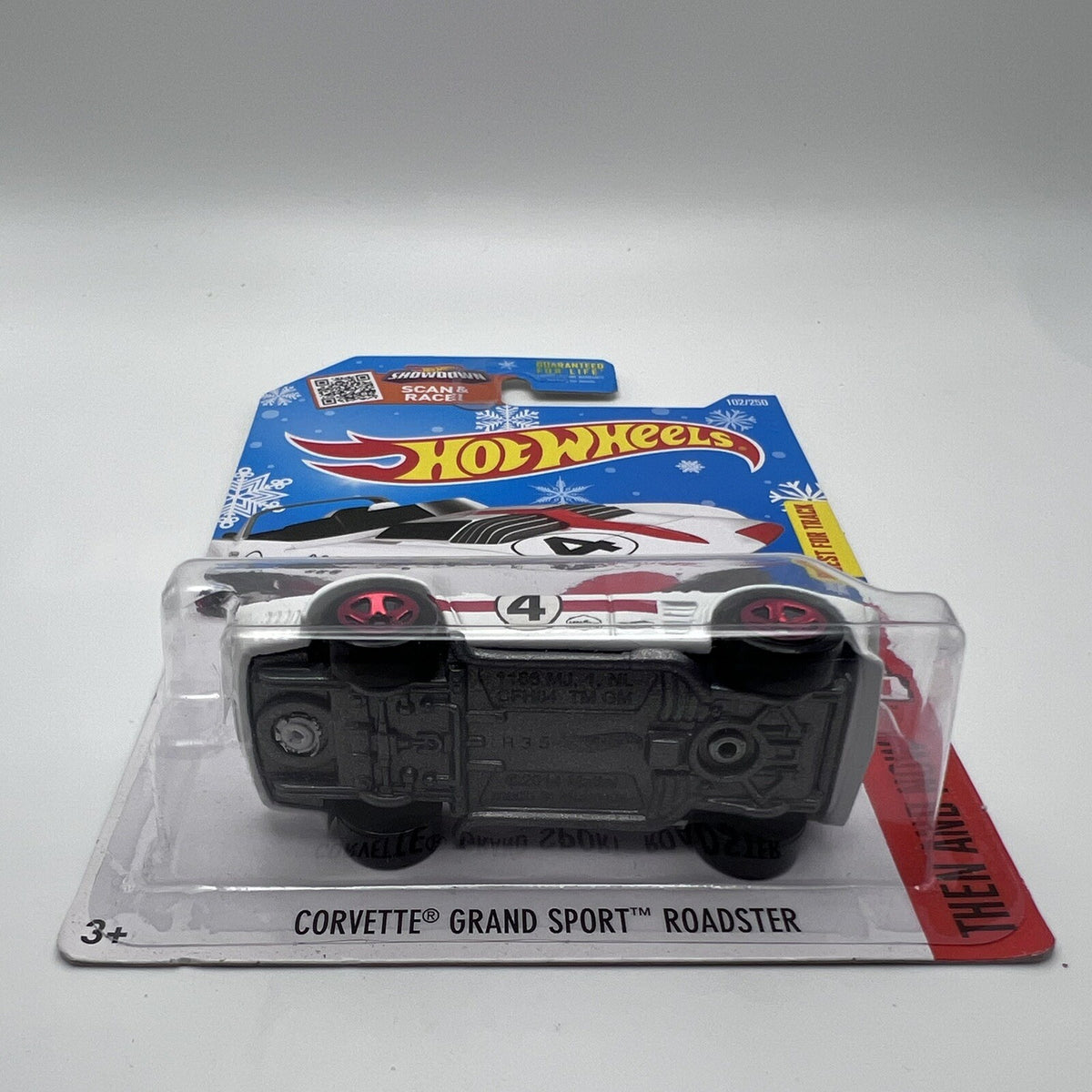 Exclusive ❄️ hot Wheels 2016 Target Snowflake Card Then&Now 14 Corvette Stingray