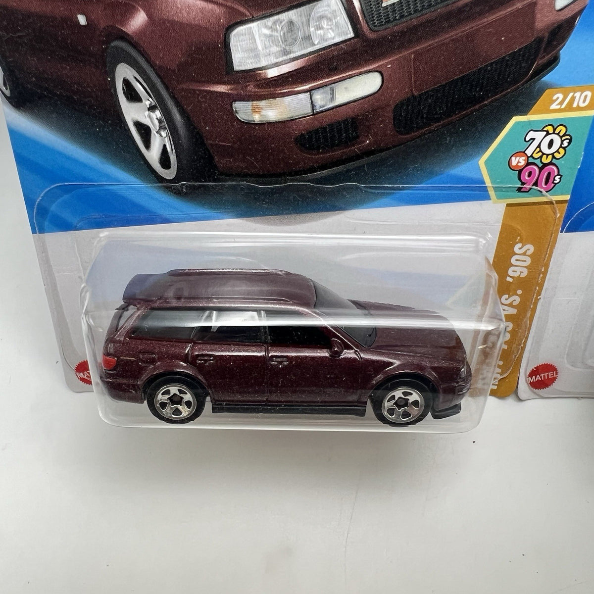 Lot Of (2) 2024 Hot Wheels '94 Audi Avant RS2 Teal And Maroon