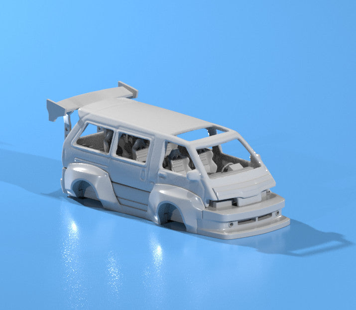 Wide Body Kit for Hot Wheels Toyota Van – Resin - 3d Printed