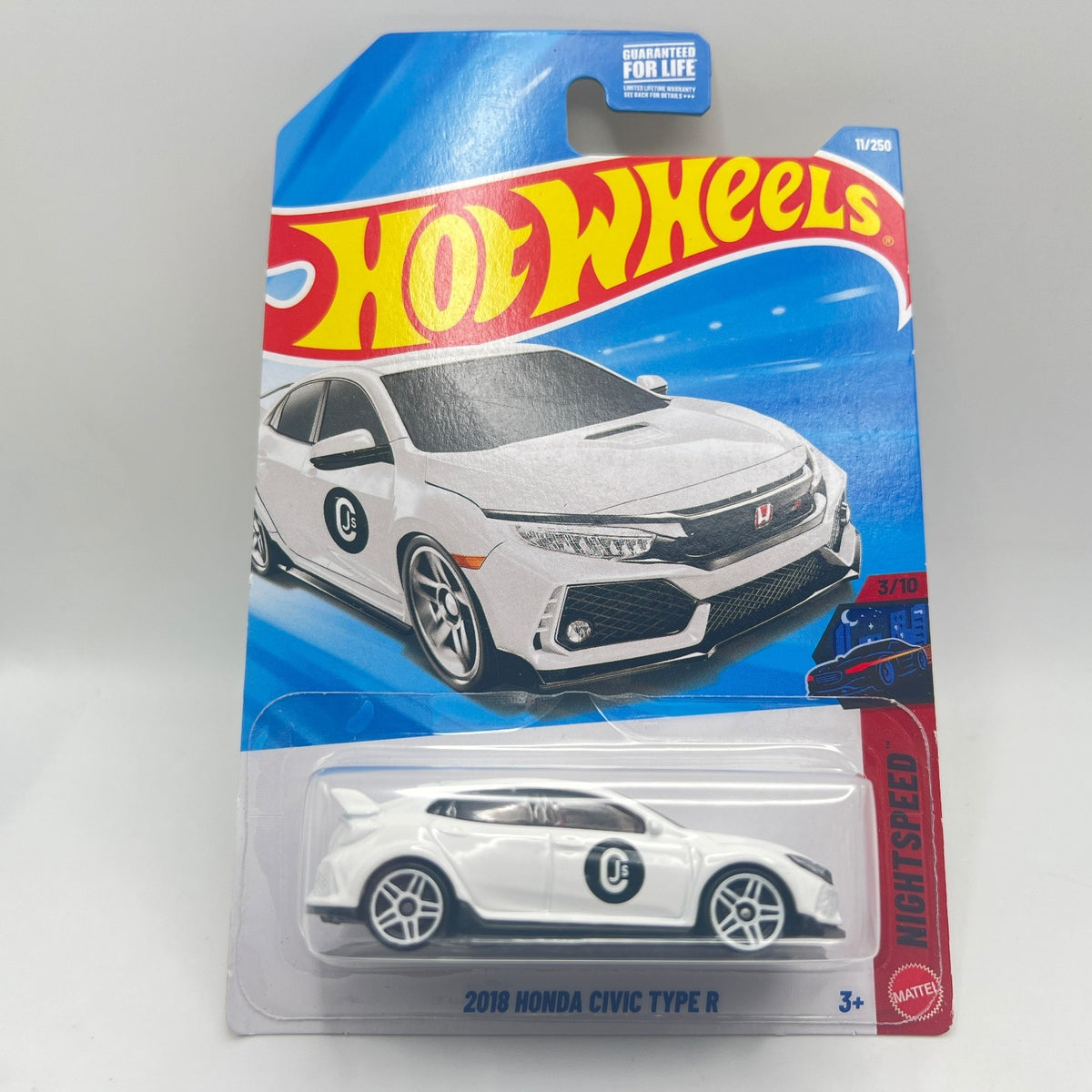 Hot Wheels 2018 Honda Civic Type R Lot of 3 White Police Blue 1:64