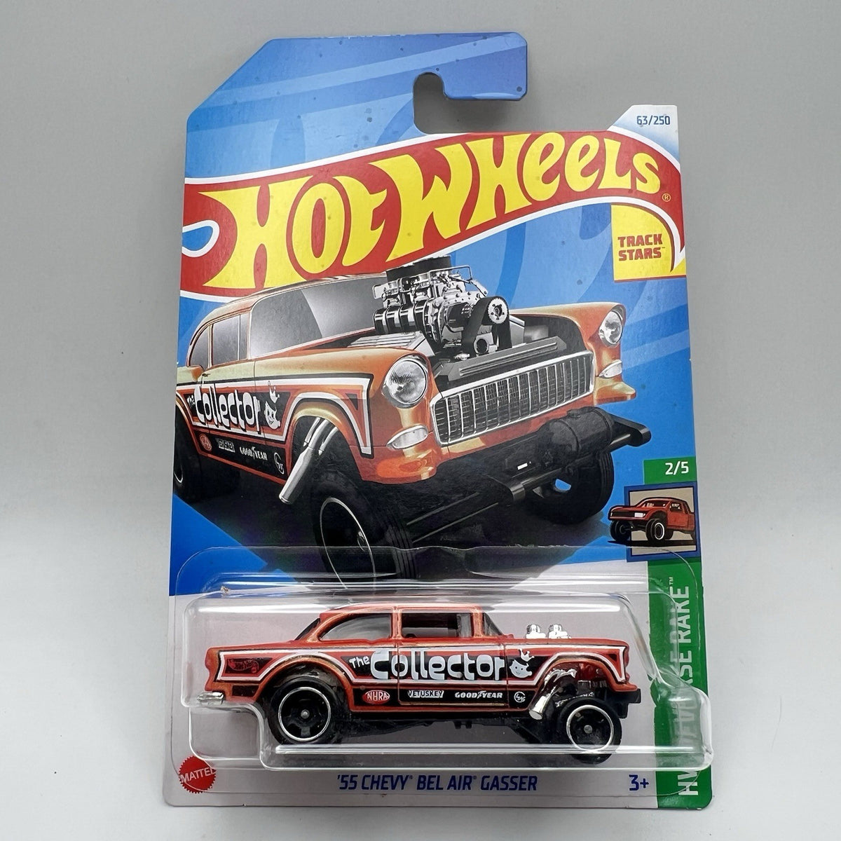 Hot Wheels 2024 '55 Chevy Bel Air Gasser Orange HW Reverse Rake #2/5 *NEW*