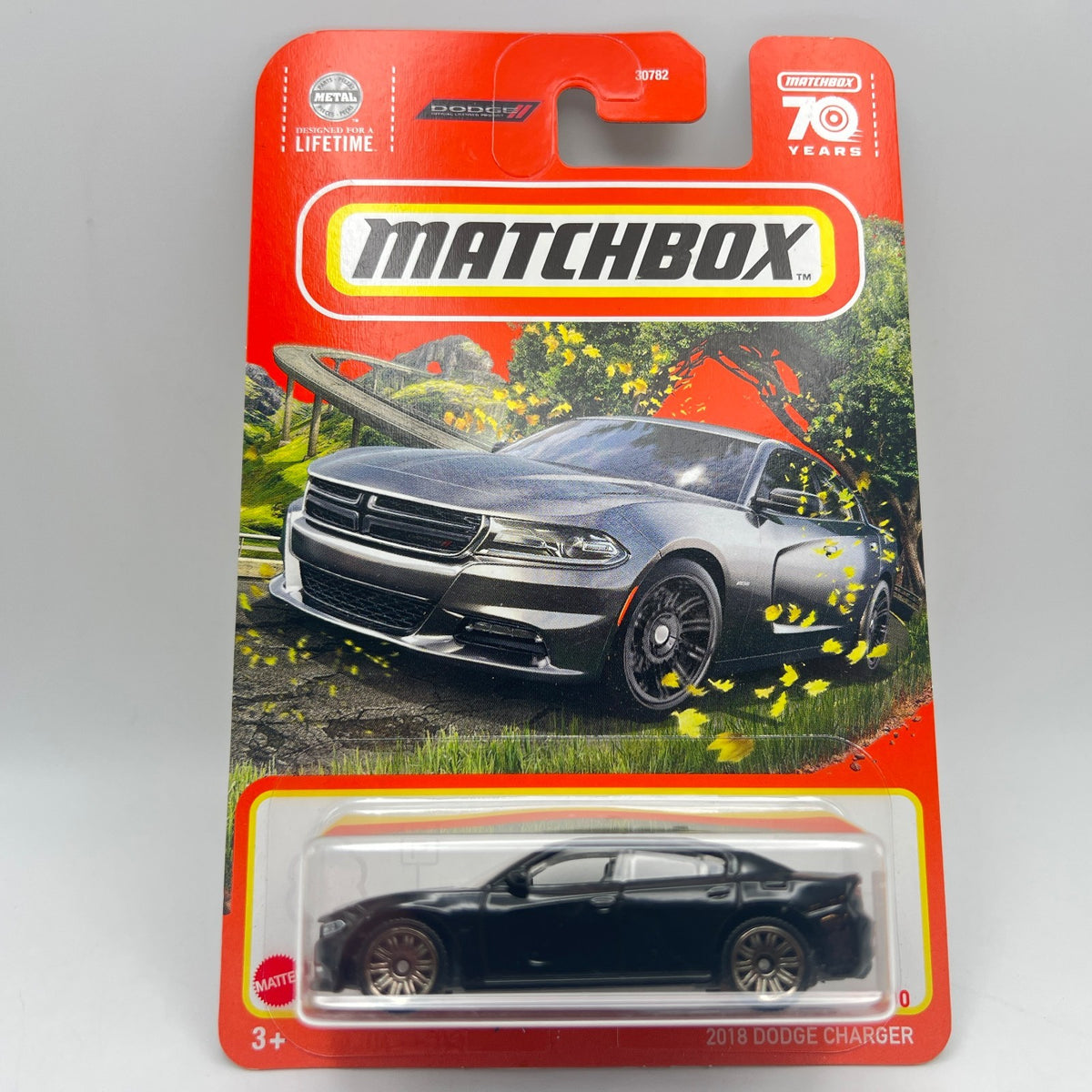 Matchbox 2018 Dodge Charger Black 13/100 70 Years The Vault