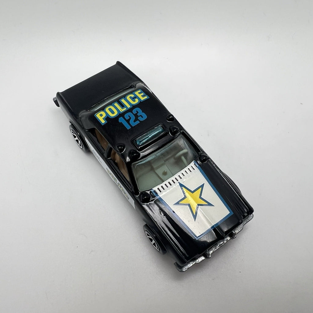 1977 Hot Wheels Police Car Emergency Squad Black & White 1:64 DIECAST Toy Car